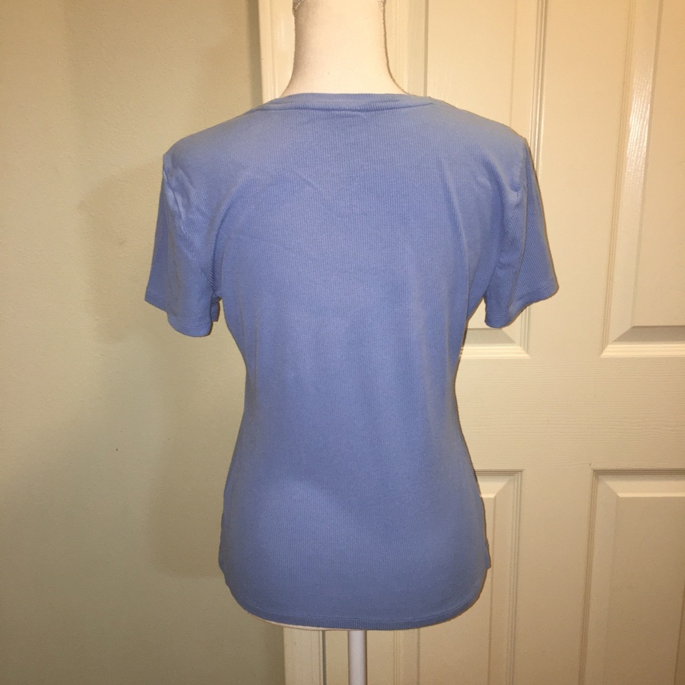 NINE WEST Ribbed Tee - Picture 5 of 9